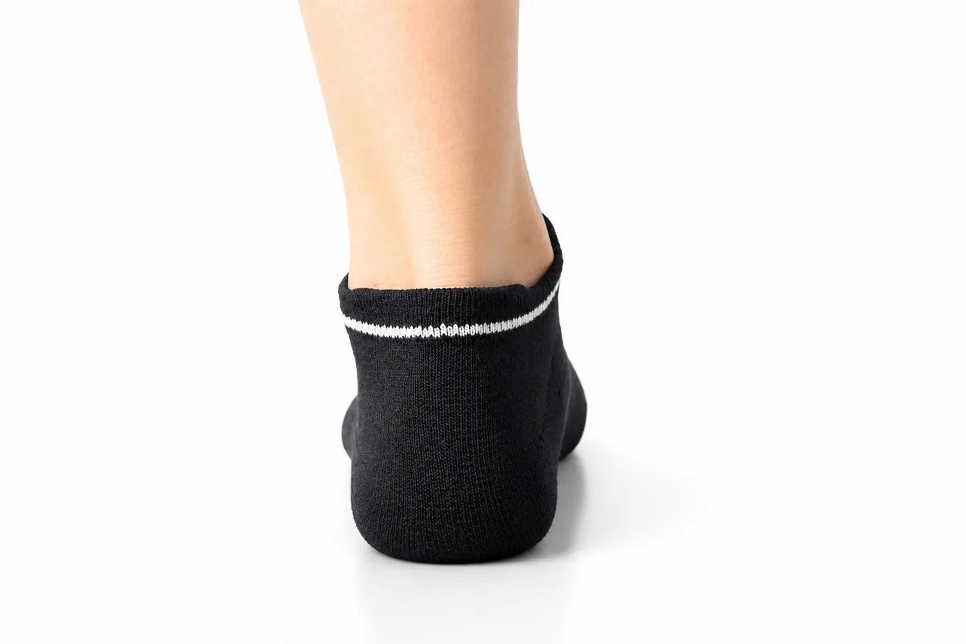 Ankle No-Show Socks — Black (2-Pack) — Black DQ FITNESS ON premium athletic socks